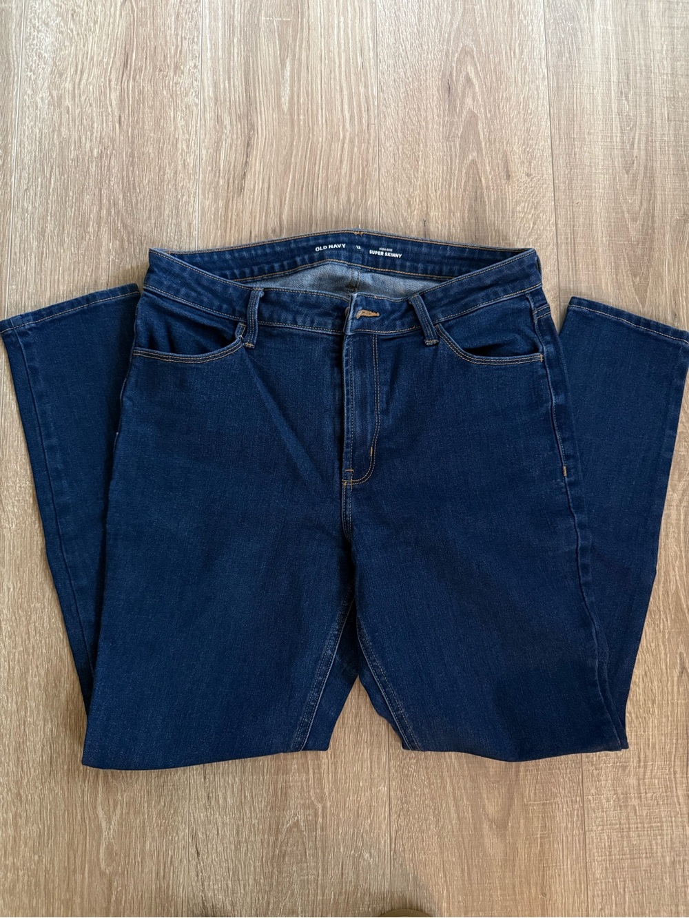 Old Navy Women's Deep Indigo High-Rise Super Skinny Jeans